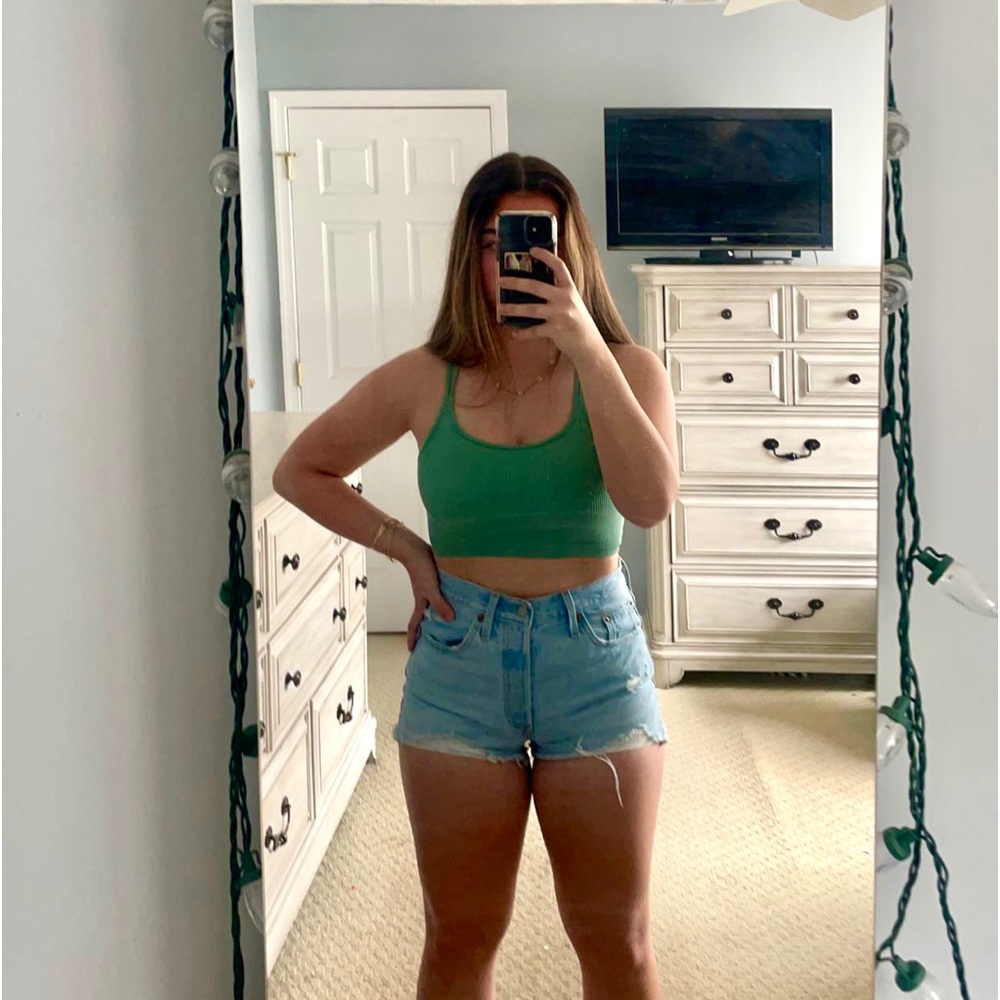 Forever 21: Green top, Size S